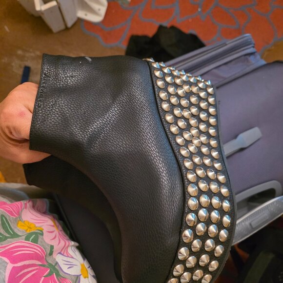 Ricky Sarkany Black Platform Studded Boot - Picture 4 of 7